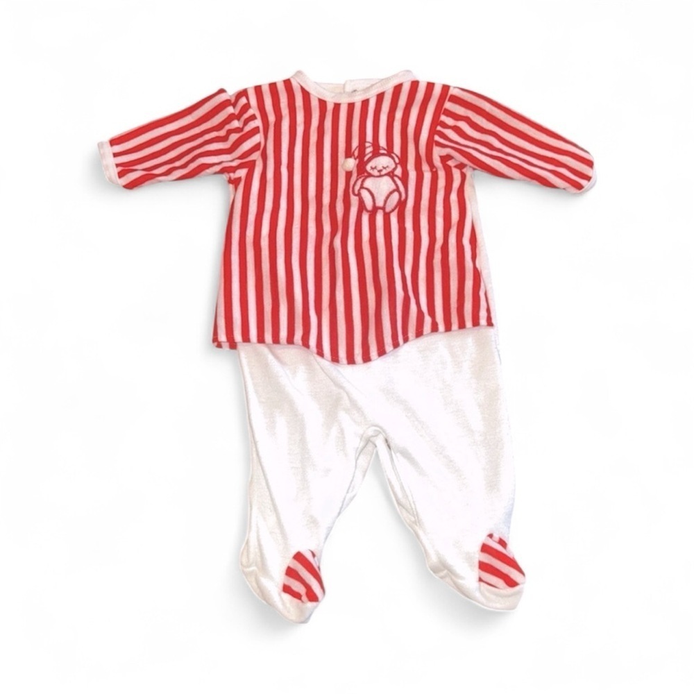 Vintage Little Me red and White Baby Outfit size 3-6 months